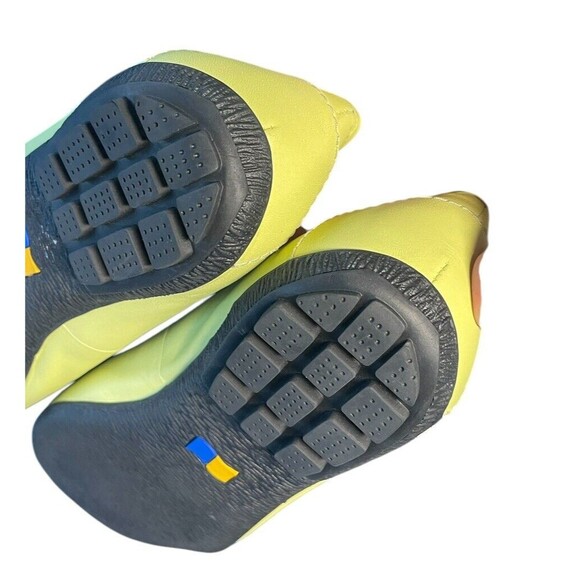 Cloud Walkers Lime Green Newport Leather comfort slip on shoes size 10 wide - Picture 11 of 12